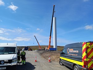 Turbine erection
